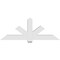 Ekena Millwork Kennewick Architectural Grade PVC Gable Bracket, 72"W x 27"H x 6"D x 6"F, 9/12 Pitch GBP072X27X0606KEN00 - alternate 3
